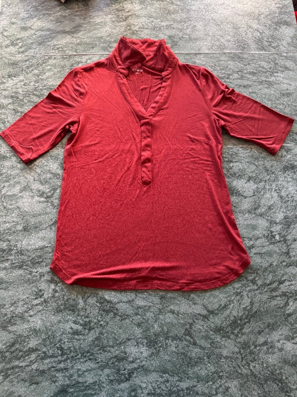 Cleo Red Tunic Top